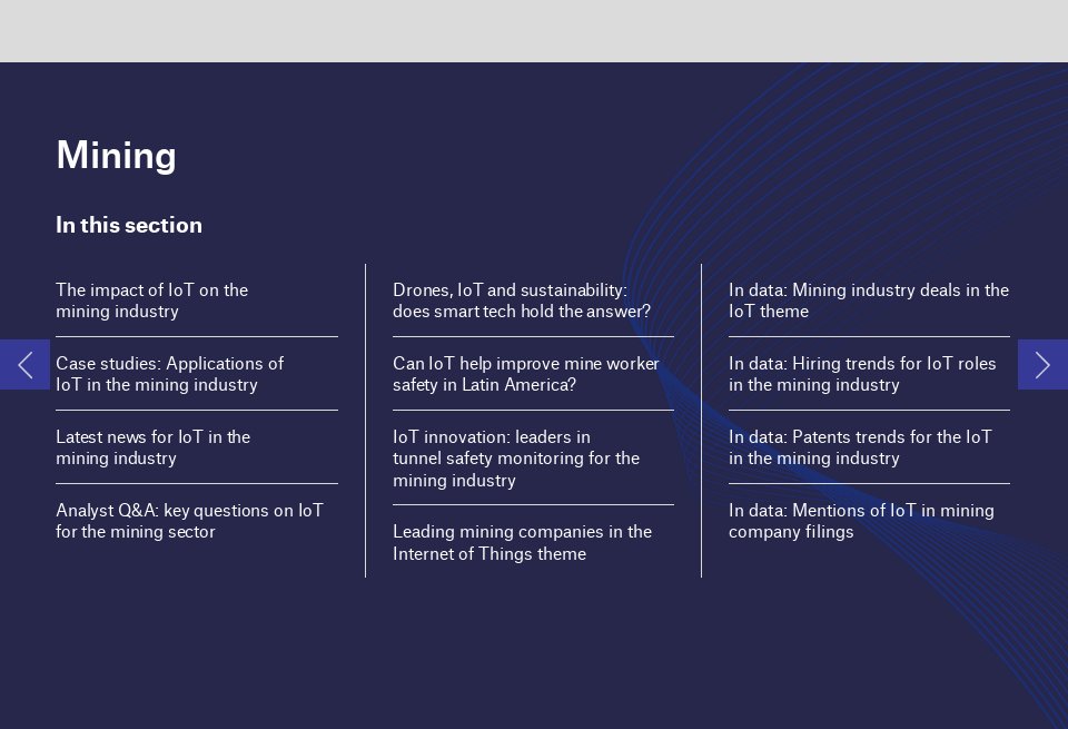 Mine Things Mining - Thematic Take: Interne of Things